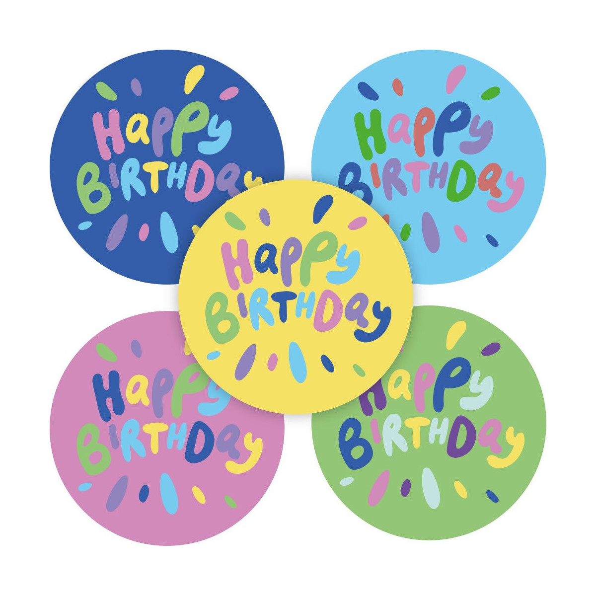 Stickermix Happy Birthday vrolijk