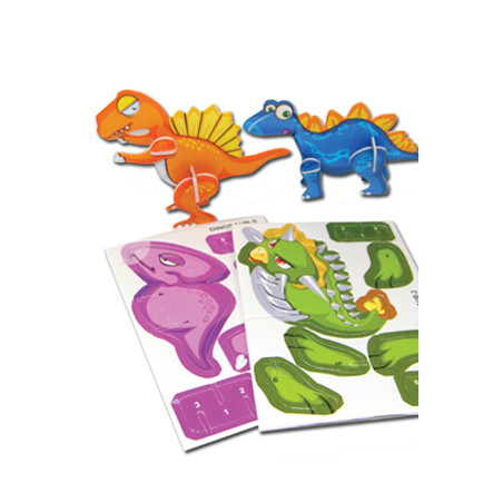 Dino puzzel kaart