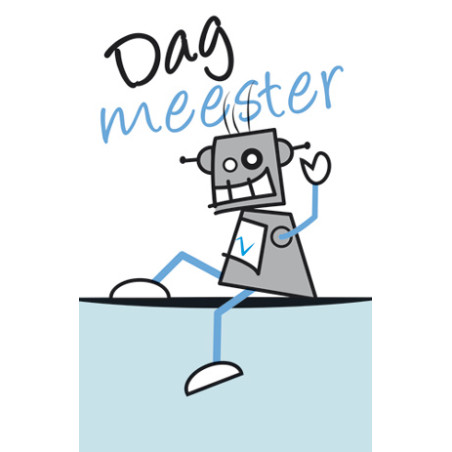 kaartje dag meester robot