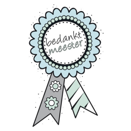 kaartje rozet meester