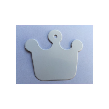 Witte labels kroontje