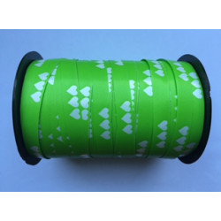 Lint hartjes limegroen