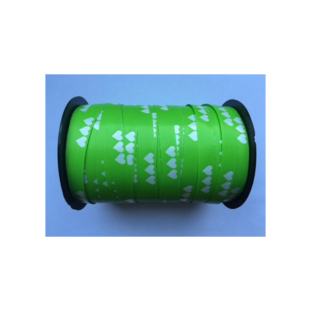 Lint hartjes limegroen