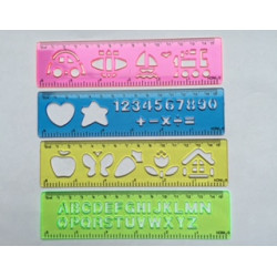 linaal met sjablonen