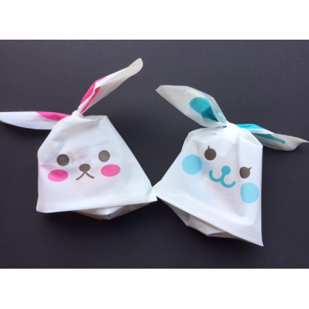 Konijn trakteerzakje blauw