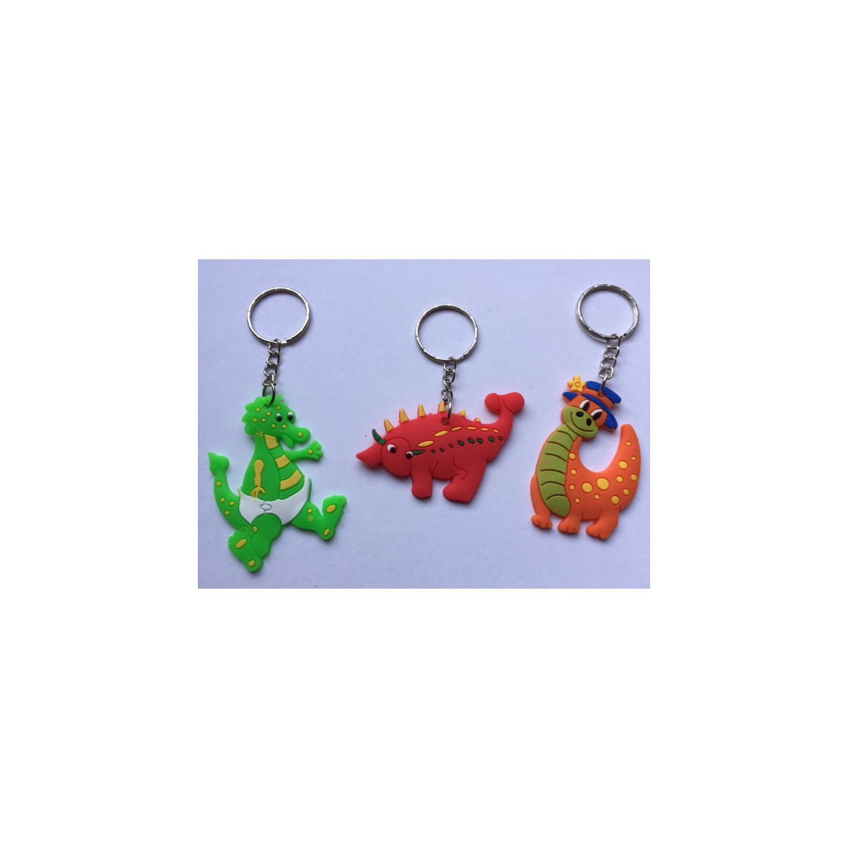 Grappige dino sleutelhanger