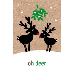 kerstlabel ohdeer