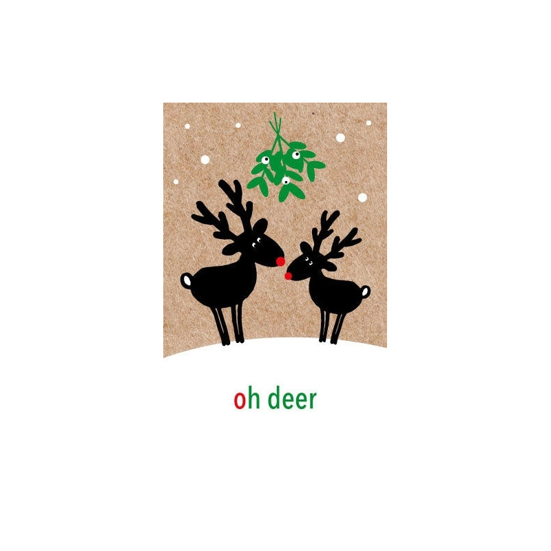 kerstlabel ohdeer