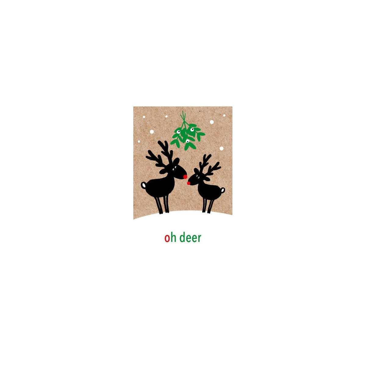 kerstlabel ohdeer