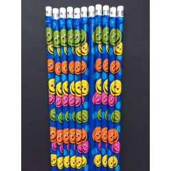 smiley gezicht potlood