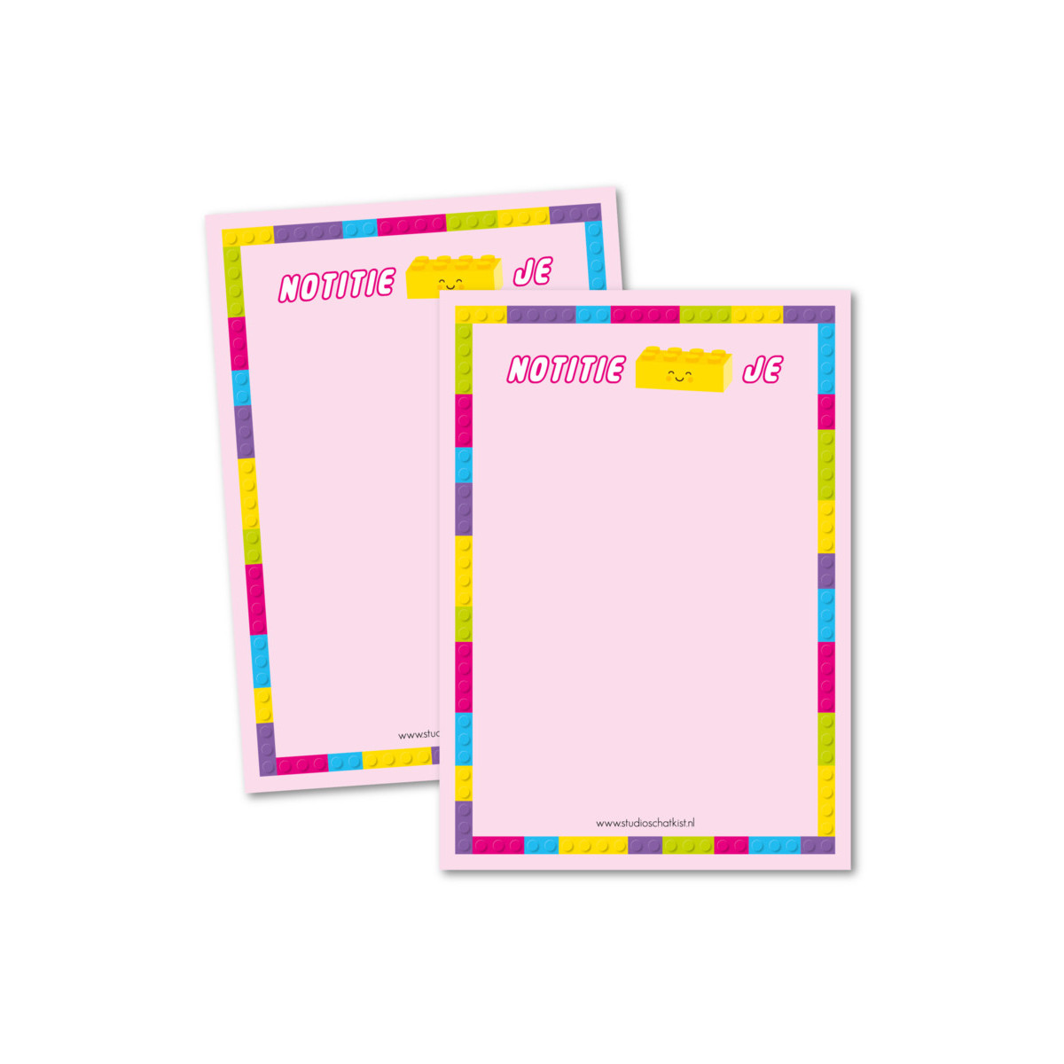 notitie blokje roze