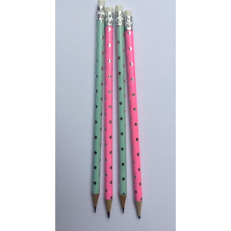 potlood mint roze stip