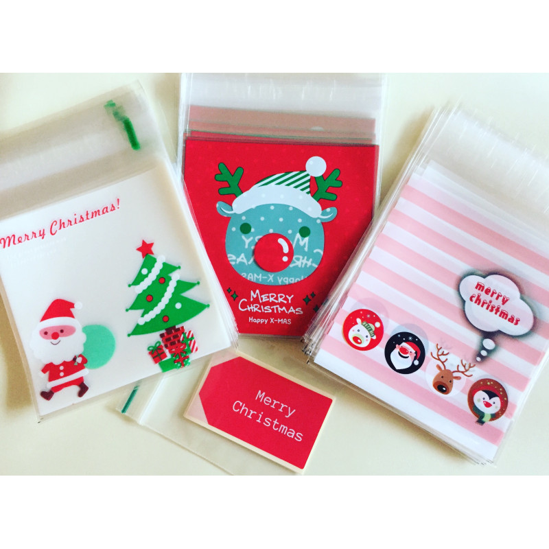 traktatiezakje kerst gestreept