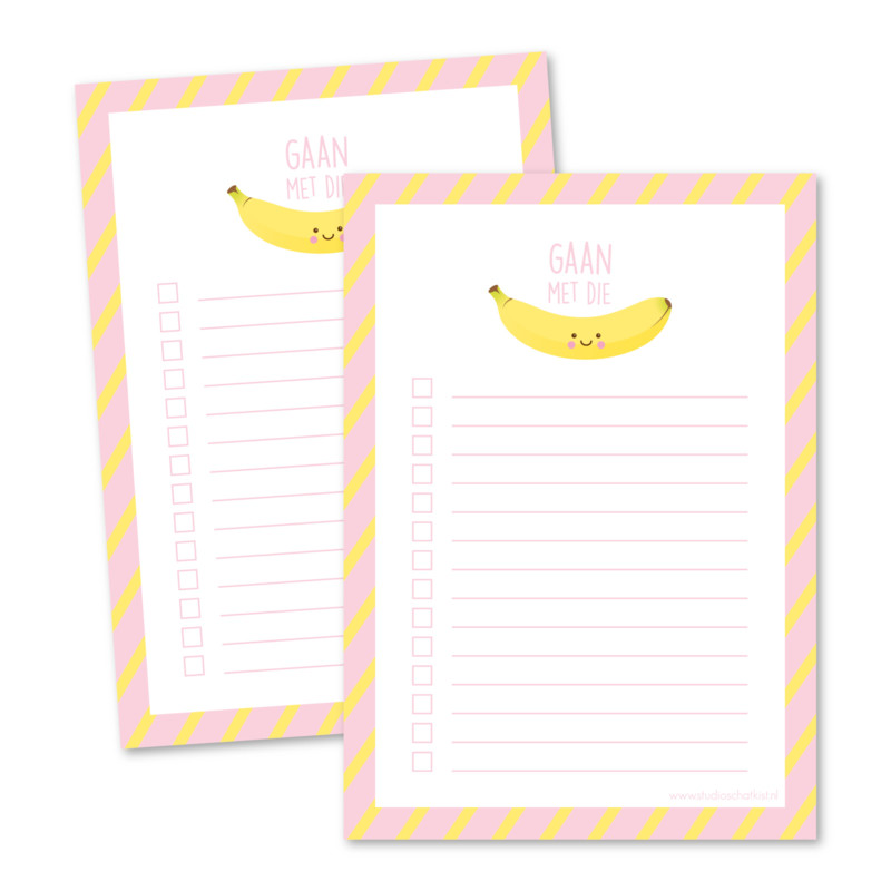 notitieboekje banaan