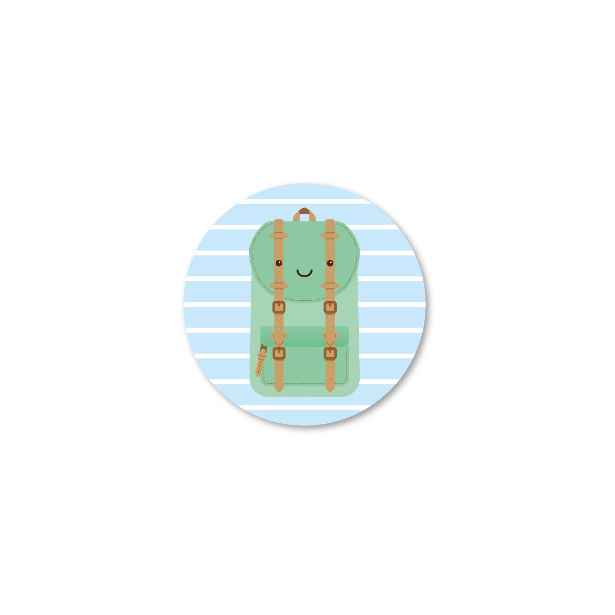 stickerset groene tas