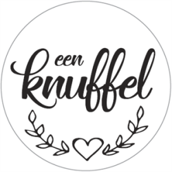 sticker dikke knuffel