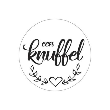 sticker dikke knuffel