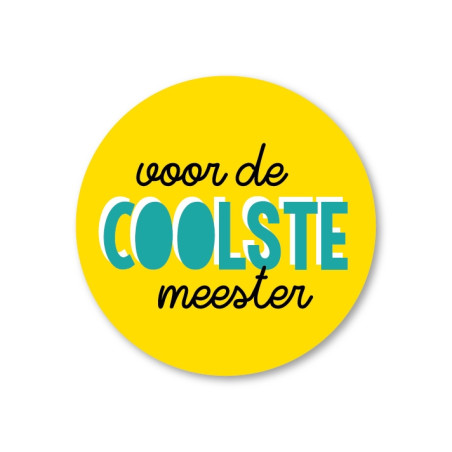 sticker coolste meester