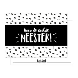 kaart cool meester