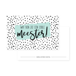 kadolabel cool meester