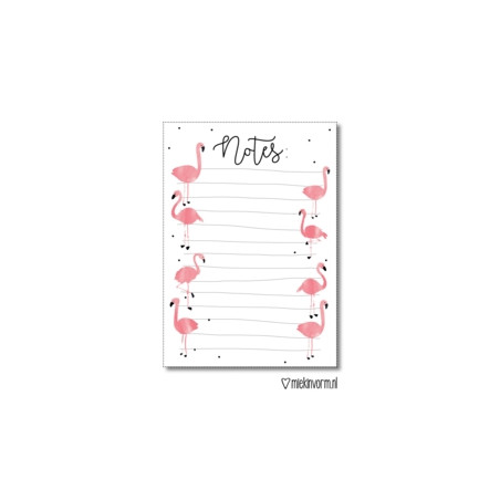 flamingo notitieboekje