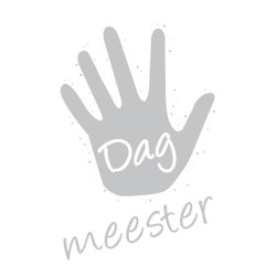 label dag meester grijs