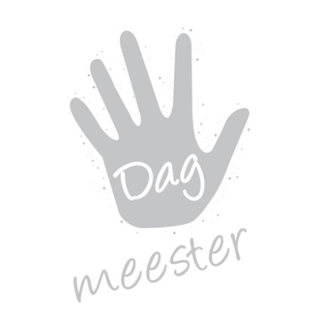 label dag meester grijs