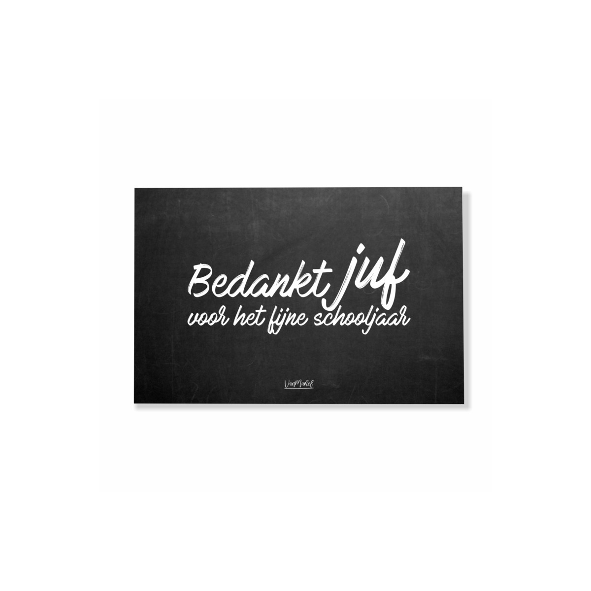 kadolabel bedankt juf vm