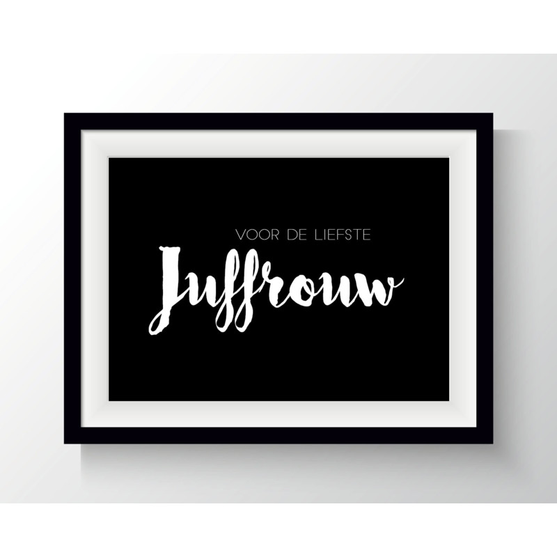 kaart leukste juffrouw