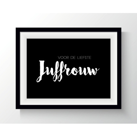 kaart leukste juffrouw