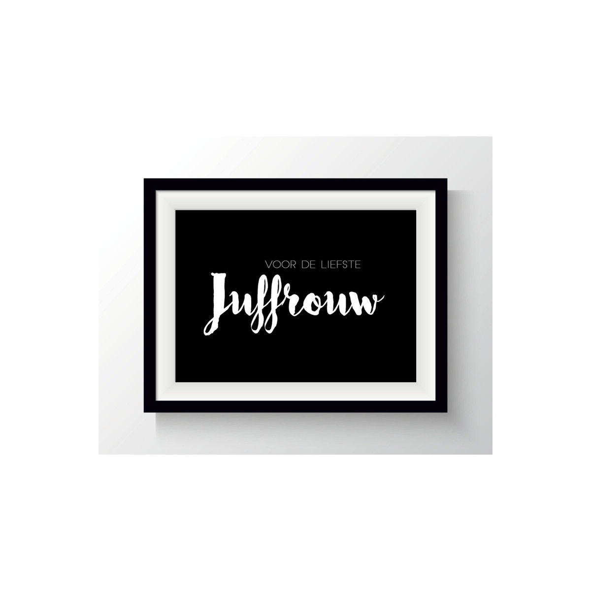 kaart leukste juffrouw