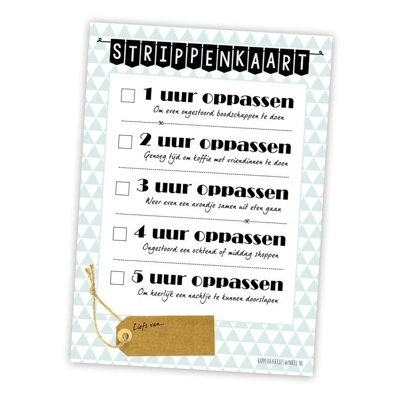strippenkaart oppassen