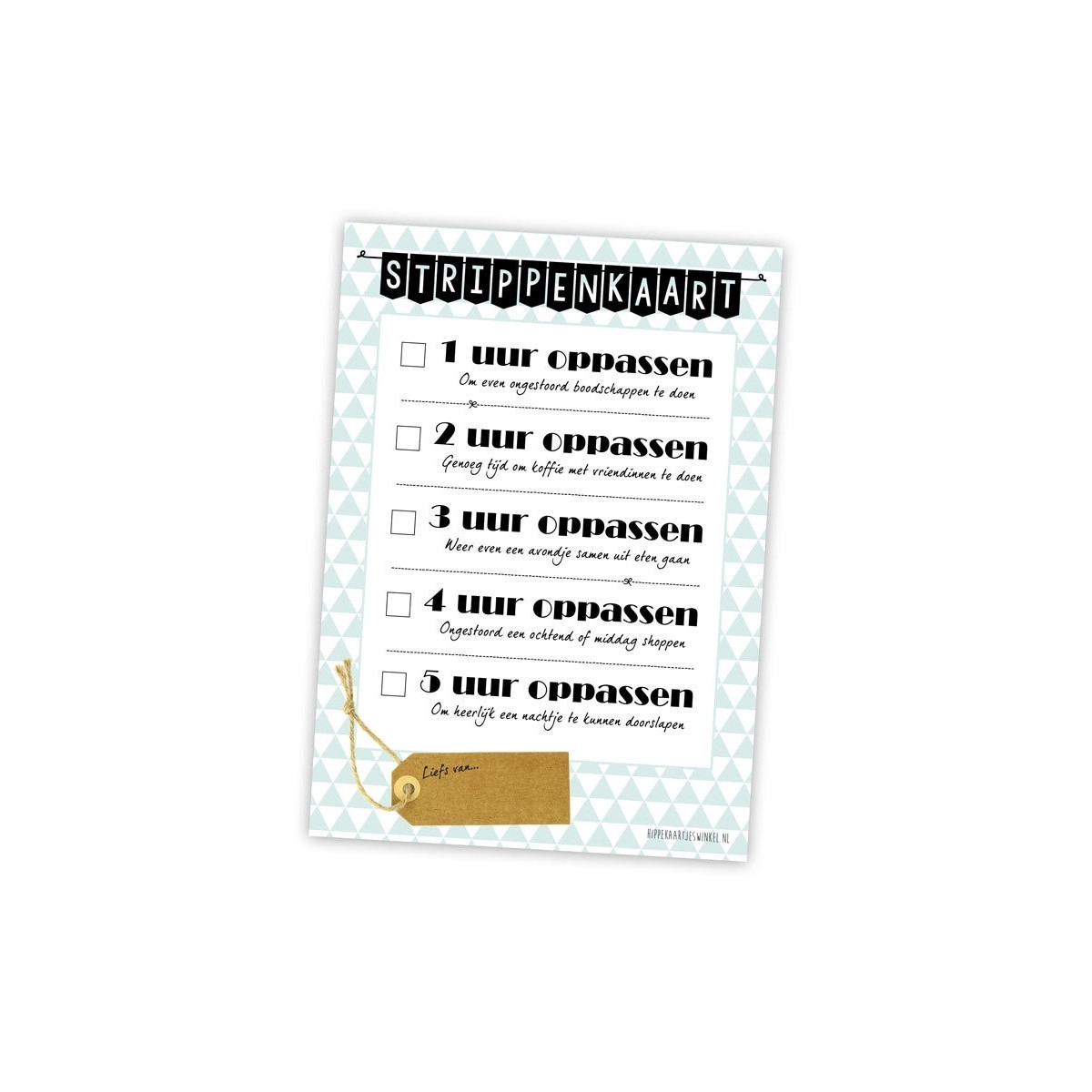 strippenkaart oppassen