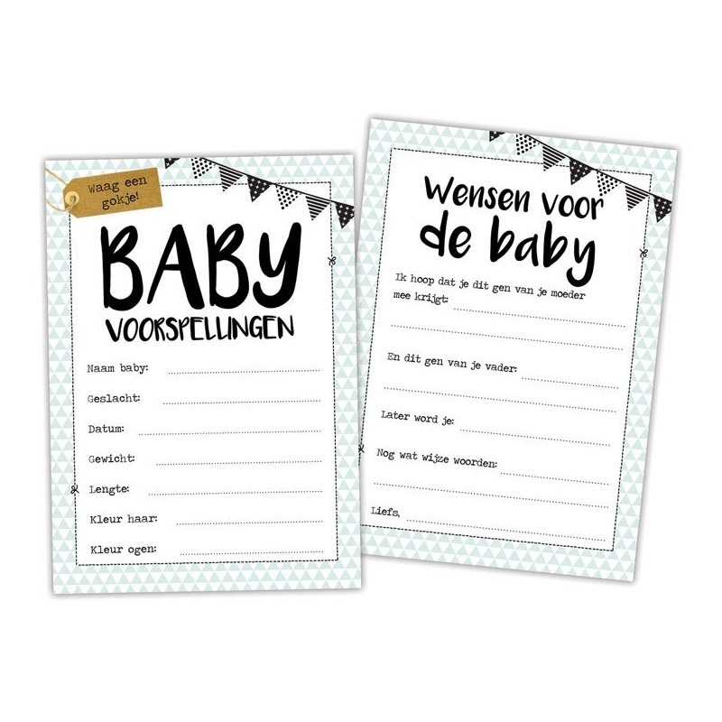 babyshower invulkaart