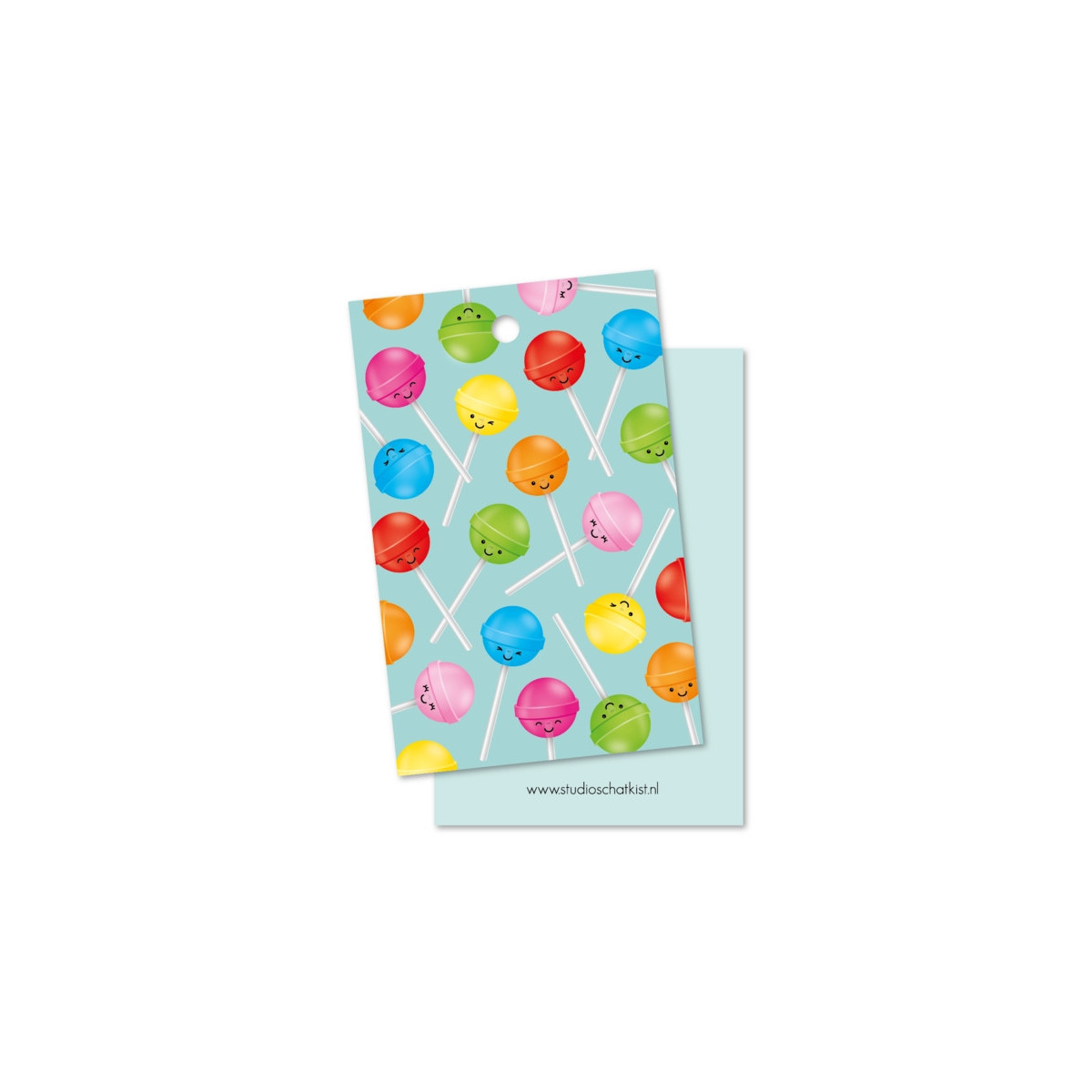 kadolabel lolly patroon