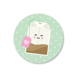 theezakje stickerset