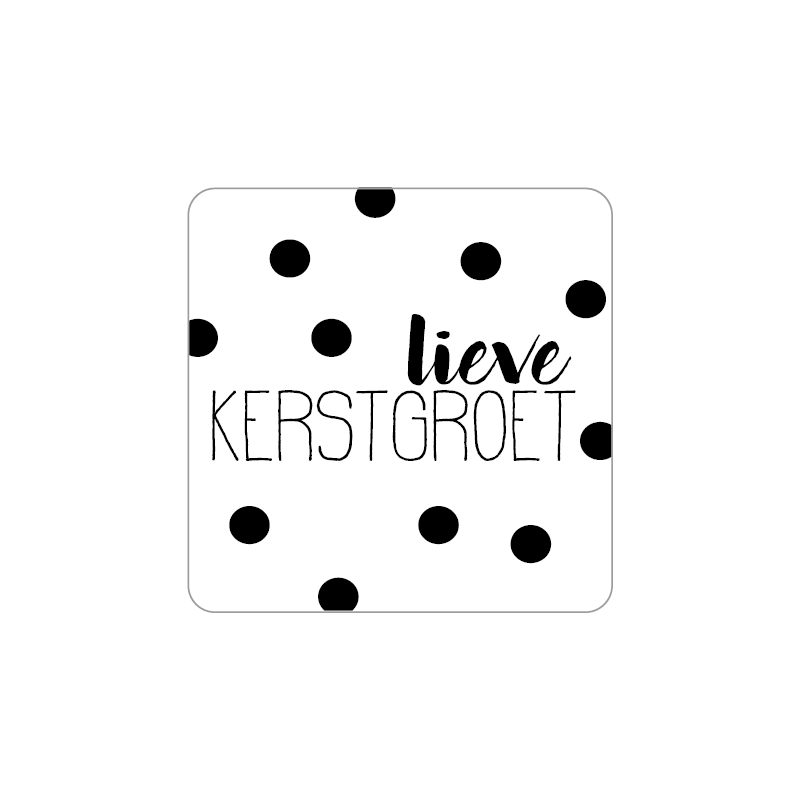 sticker lieve kerstgroet