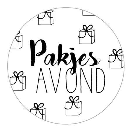 sticker pakjesavond