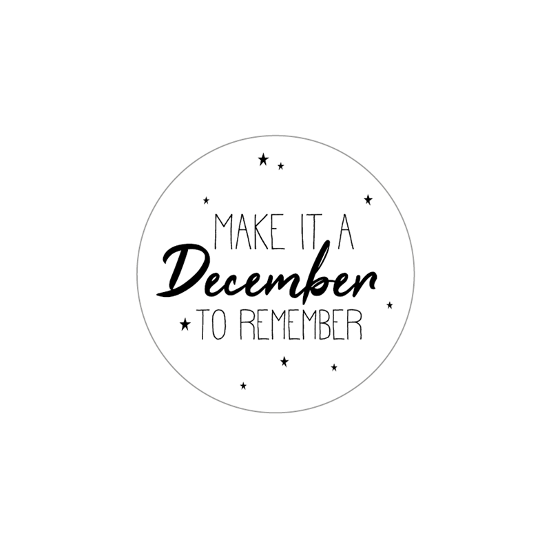 sticker remember december