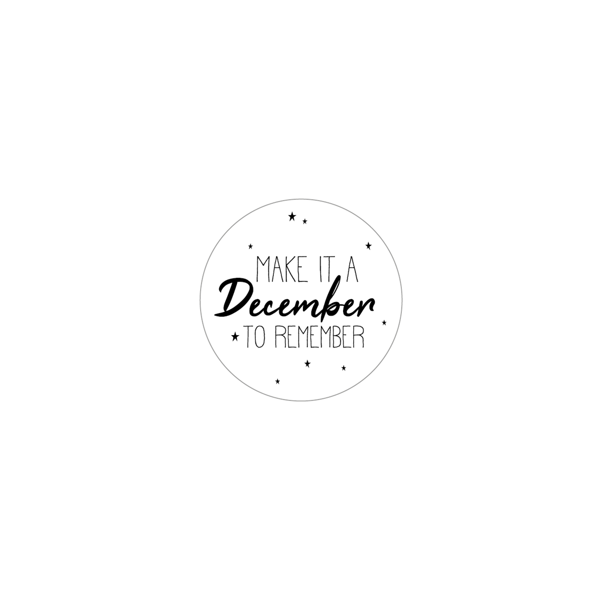 sticker remember december