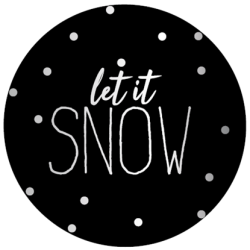 sticker let it snow