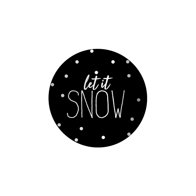 sticker let it snow