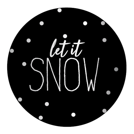 sticker let it snow