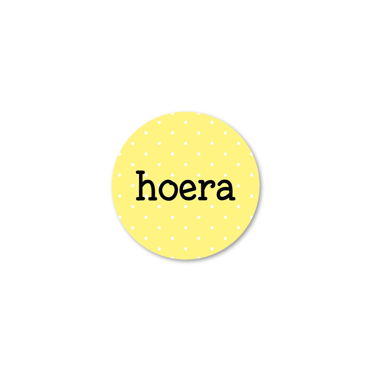 stickerset hoera geel