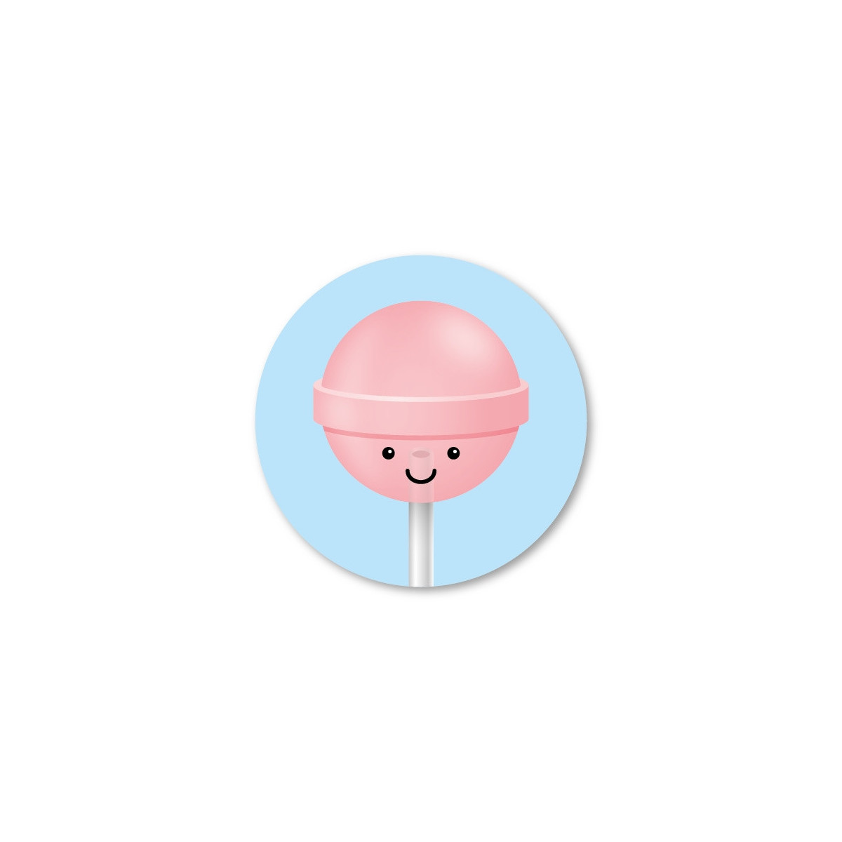 stickerset lichtroze lolly