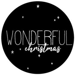 sticker wonderful christmas