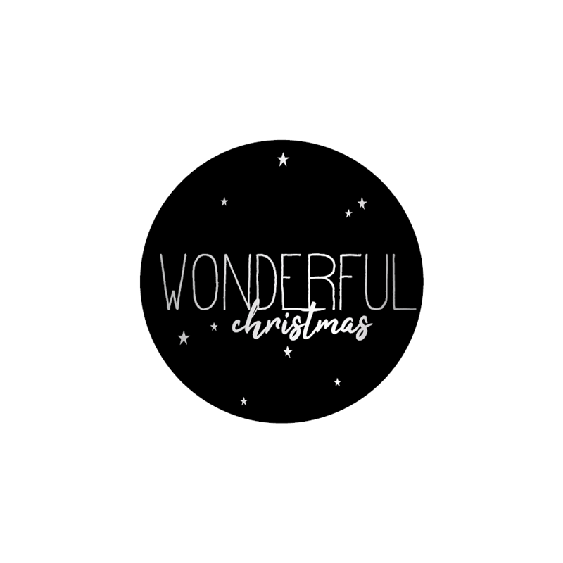 sticker wonderful christmas
