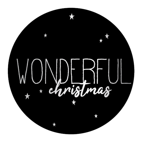sticker wonderful christmas