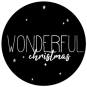 sticker wonderful christmas