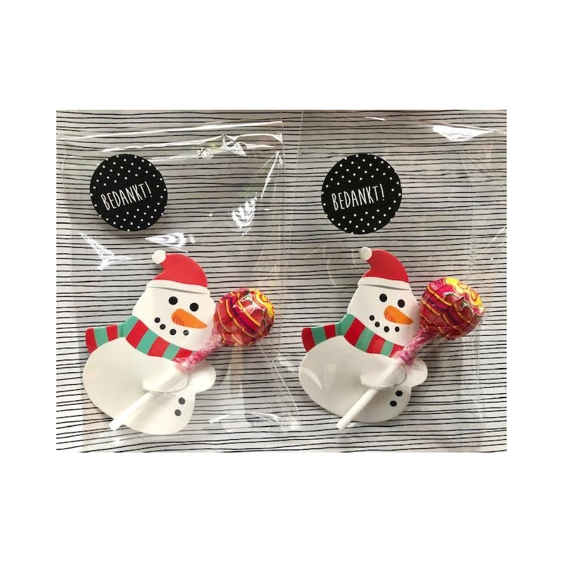 lollykaartje sneeuwpop